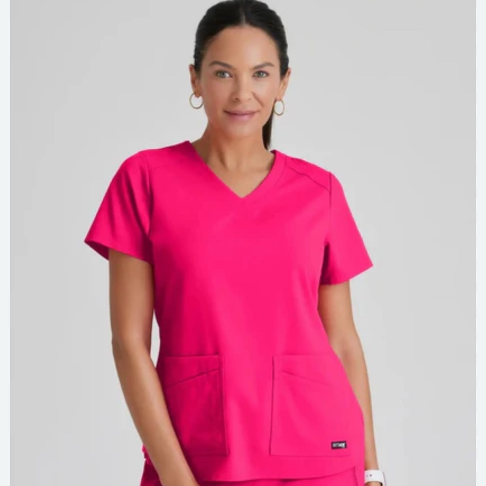 NEW Pink Women's Greys Anatomy Scrub top